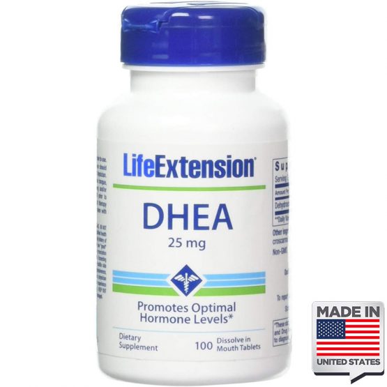 DHEA 25mg sublingual life extension